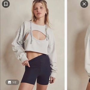 Free people mesh mini shorts